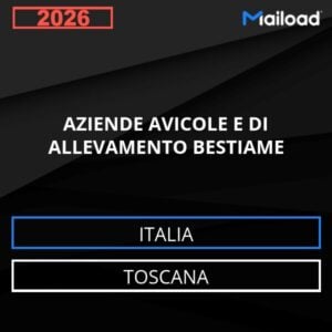Base de datos de correo electrónico AZIENDE AVICOLE E DI ALLEVAMENTO BESTIAME ( Toscana – Italia )