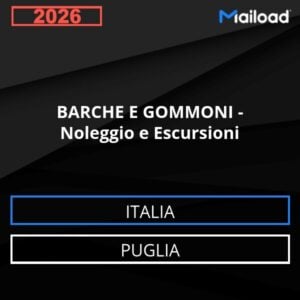 Base de datos de correo electrónico BARCOS Y LANCHAS NEUMÁTICAS – Alquiler Y Excursiones ( Puglia - Italia)