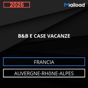 Database Email B&amp;B E CASE VACANZE (Auvergne-Rhône-Alpes – Francia)