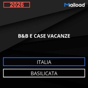 Base de datos de correo electrónico B&amp;B Y CASAS DE VACACIONES ( Basilicata - Italia)