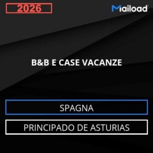 Database Email B&amp;B E CASE VACANZE (Principado de Asturias – Spagna)