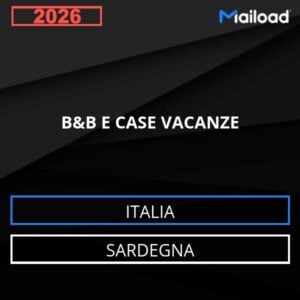 Base de datos de correo electrónico B&amp;B Y CASAS DE VACACIONES ( Sardegna - Italia)