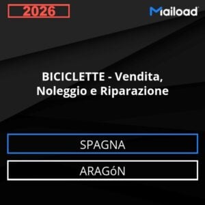 Database Email BICICLETTE – Vendita, Noleggio e Riparazione (Aragón – Spagna)