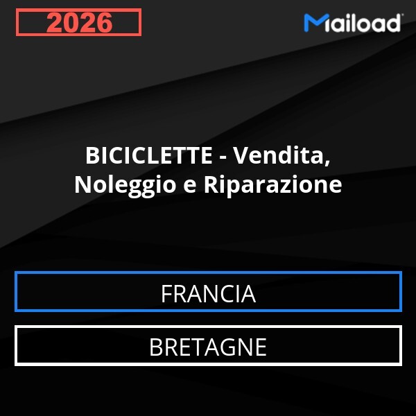 Email Database BICICLETTE - Vendita, Noleggio e Riparazione Bretagne