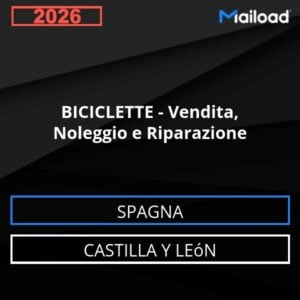 Database Email BICICLETTE – Vendita, Noleggio e Riparazione (Castilla y León – Spagna)