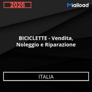 Database Email BICICLETTE – Vendita, Noleggio e Riparazione (Italia)