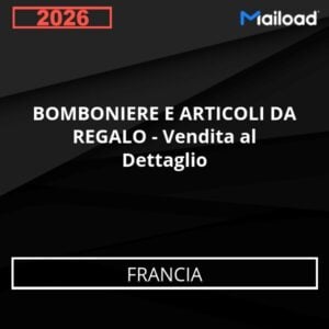 Base de Datos de Correo Electrónico BOMBONIERE E ARTICOLI DA REGALO – Vendita al Dettaglio (Francia)