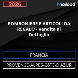 Database Email BOMBONIERE E ARTICOLI DA REGALO – Vendita al Dettaglio (Provence-Alpes-Côte-d’Azur – Francia)