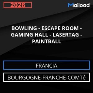 Database Email BOWLING – ESCAPE ROOM – GAMING HALL – LASERTAG – PAINTBALL (Bourgogne-Franche-Comté – Francia)
