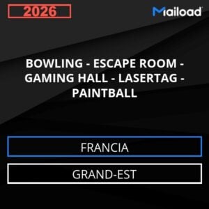 Database Email BOWLING – ESCAPE ROOM – GAMING HALL – LASERTAG – PAINTBALL (Grand-Est – Francia)