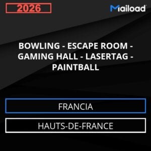 Database Email BOWLING – ESCAPE ROOM – GAMING HALL – LASERTAG – PAINTBALL (Hauts-de-France – Francia)