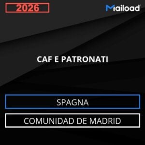 Base de datos de correo electrónico CAF E PATRONATI ( Comunidad de Madrid – Spagna )