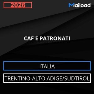 Database Email CAF E PATRONATI (Trentino-Alto Adige/Sudtirol – Italia)