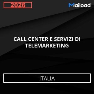 Base de Datos de Correo Electrónico CALL CENTER E SERVIZI DI TELEMARKETING (Italia)