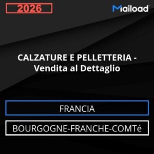 Database Email CALZATURE E PELLETTERIA – Vendita al Dettaglio (Bourgogne-Franche-Comté – Francia)