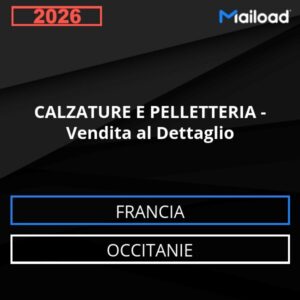 Database Email CALZATURE E PELLETTERIA – Vendita al Dettaglio (Occitanie – Francia)