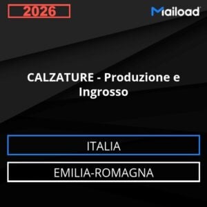 Base de datos de correo electrónico CALZADO – Producción Y Venta al Por Mayor ( Emilia-Romagna - Italia)