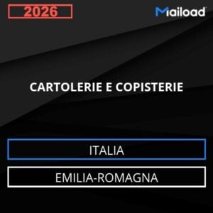 Base de datos de correo electrónico PAPELERÍAS Y COPISTERÍAS ( Emilia-Romagna - Italia)