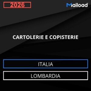 Base de datos de correo electrónico CARTOLERIE E COPISTERIE ( Lombardia – Italia )