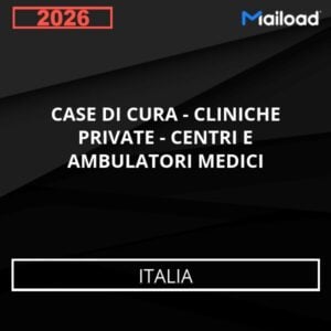 Base de Datos de Correo Electrónico CASE DI CURA – CLINICHE PRIVATE – CENTRI E AMBULATORI MEDICI (Italia)
