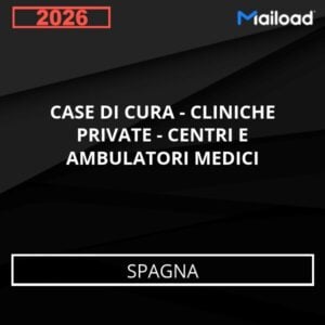 Base de Datos de Correo Electrónico CASE DI CURA – CLINICHE PRIVATE – CENTRI E AMBULATORI MEDICI (Spagna)
