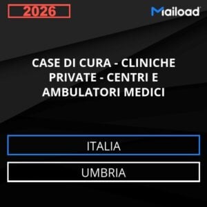 Base de datos de correo electrónico CASAS DE REPOSO – CLÍNICAS PRIVADAS – Centros Y CONSULTORIOS MÉDICOS ( Umbria - Italia)