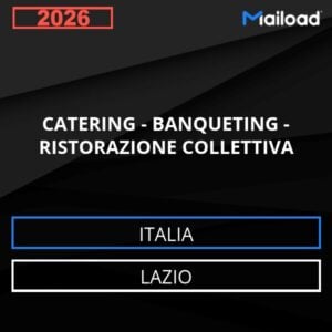 Base de datos de correo electrónico CATERING – BANQUETES – RESTAURACIÓN COLECTIVA ( Lazio - Italia)