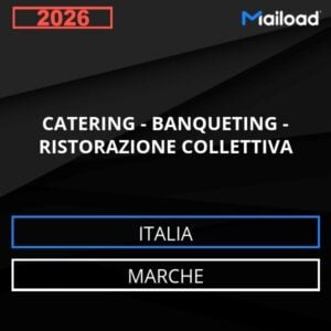 Base de datos de correo electrónico CATERING – BANQUETES – RESTAURACIÓN COLECTIVA ( Marche - Italia)
