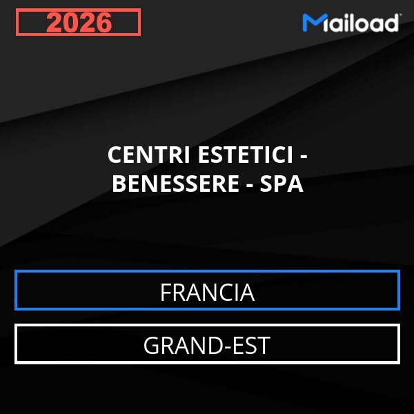 Email Database CENTRI ESTETICI - BENESSERE - SPA Grand-Est