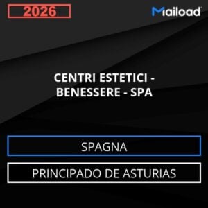 Base de datos de correo electrónico Centros ESTÉTICA – BIENESTAR – SPA (Principado de Asturias – España)