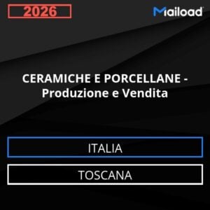 Base de datos de correo electrónico CERÁMICAS Y PORCELANAS – Producción y Venta ( Toscana - Italia)