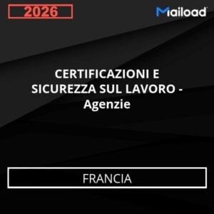 Base de Datos de Correo Electrónico CERTIFICAZIONI E SICUREZZA SUL LAVORO – Agenzie (Francia)