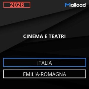 Base de datos de correo electrónico CINES Y TEATROS ( Emilia-Romagna - Italia)