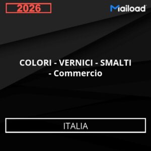 Database Email COLORI – VERNICI – SMALTI – Commercio (Italia)