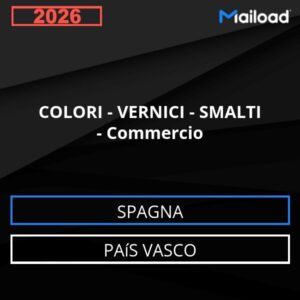 Database Email COLORI – VERNICI – SMALTI – Commercio (País Vasco – Spagna)
