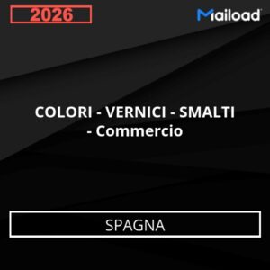Database Email COLORI – VERNICI – SMALTI – Commercio (Spagna)