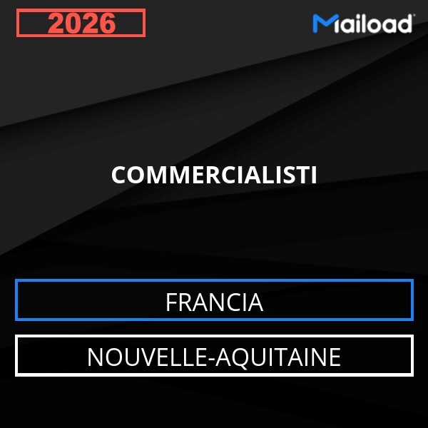 Email Database COMMERCIALISTI Nouvelle-Aquitaine