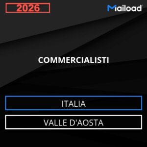 Database Email COMMERCIALISTI (Valle D’Aosta – Italia)