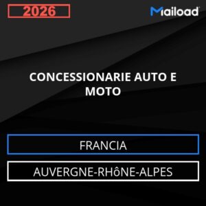Database Email CONCESSIONARIE AUTO E MOTO (Auvergne-Rhône-Alpes – Francia)