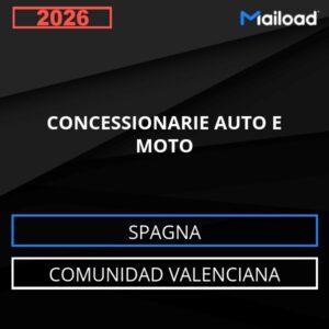 Database Email CONCESSIONARIE AUTO E MOTO (Comunidad Valenciana – Spagna)