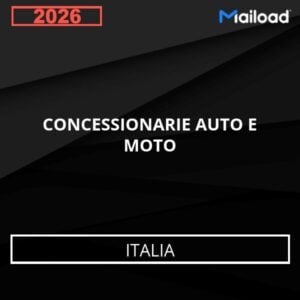 Base de Datos de Correo Electrónico CONCESSIONARIE AUTO E MOTO (Italia)