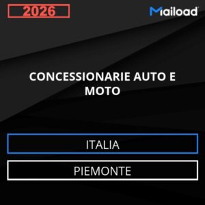 Database Email CONCESSIONARIE AUTO E MOTO (Piemonte – Italia)