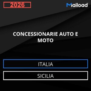 Database Email CONCESSIONARIE AUTO E MOTO (Sicilia – Italia)