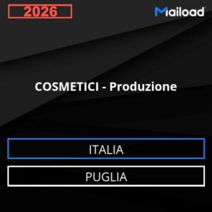 Database Email COSMETICI – Produzione (Puglia – Italia)