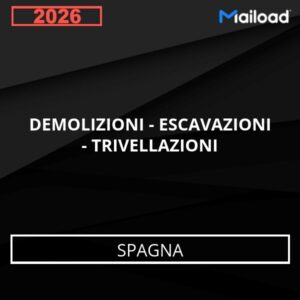 Database Email DEMOLIZIONI – ESCAVAZIONI – TRIVELLAZIONI (Spagna)