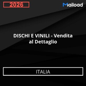 Database Email DISCHI E VINILI – Vendita al Dettaglio (Italia)