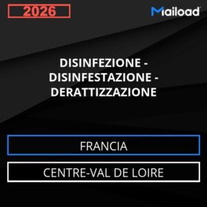 Database Email DISINFEZIONE – DISINFESTAZIONE – DERATTIZZAZIONE (Centre-Val de Loire – Francia)