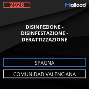 Database Email DISINFEZIONE – DISINFESTAZIONE – DERATTIZZAZIONE (Comunidad Valenciana – Spagna)