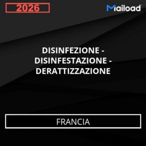 Database Email DISINFEZIONE – DISINFESTAZIONE – DERATTIZZAZIONE (Francia)