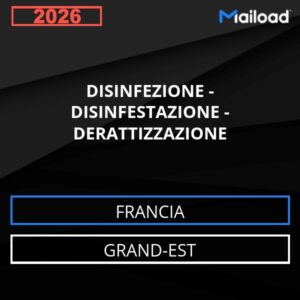 Database Email DISINFEZIONE – DISINFESTAZIONE – DERATTIZZAZIONE (Grand-Est – Francia)